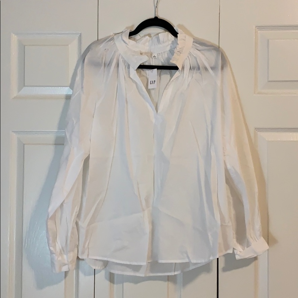 GAP white cotton blouse